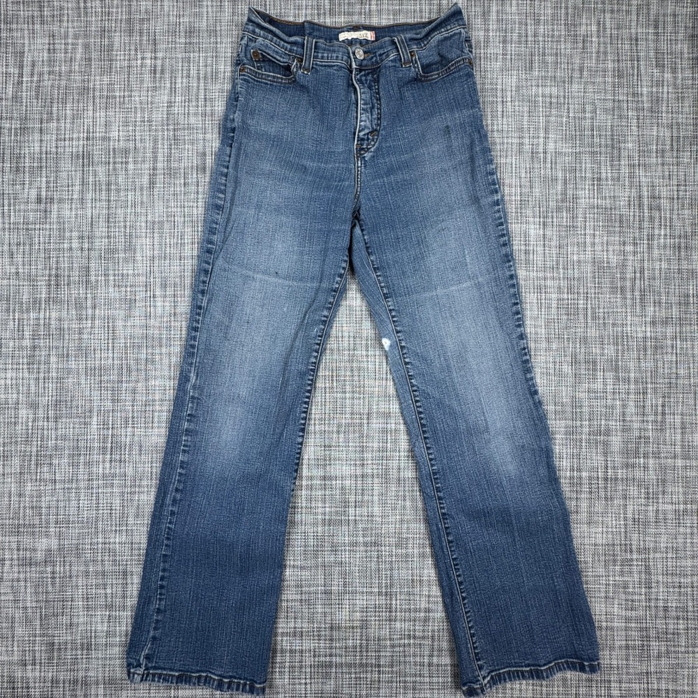 Levis 512 Bootcut Jeans Womens 10M Blue Medium Wash Cotton Stretch Denim Pants